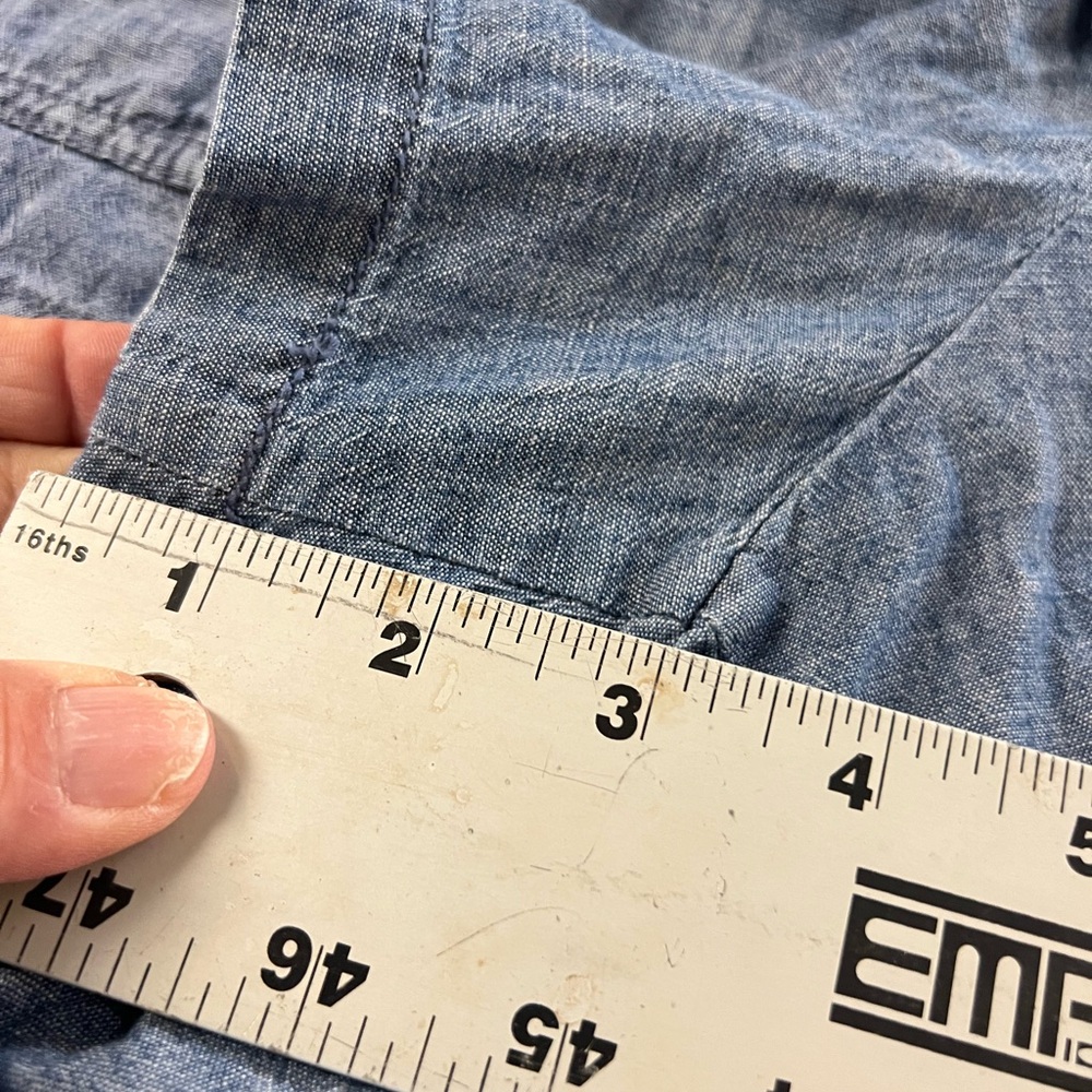 GAP Chambray Blue elastic Drawstring denim shorts xl Shorts - Picture 8 of 8
